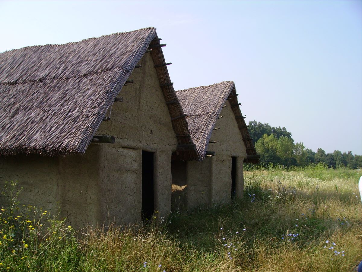 Image: Kelly Reed, Reconstructed Neolithic house at Sopot, Croatia