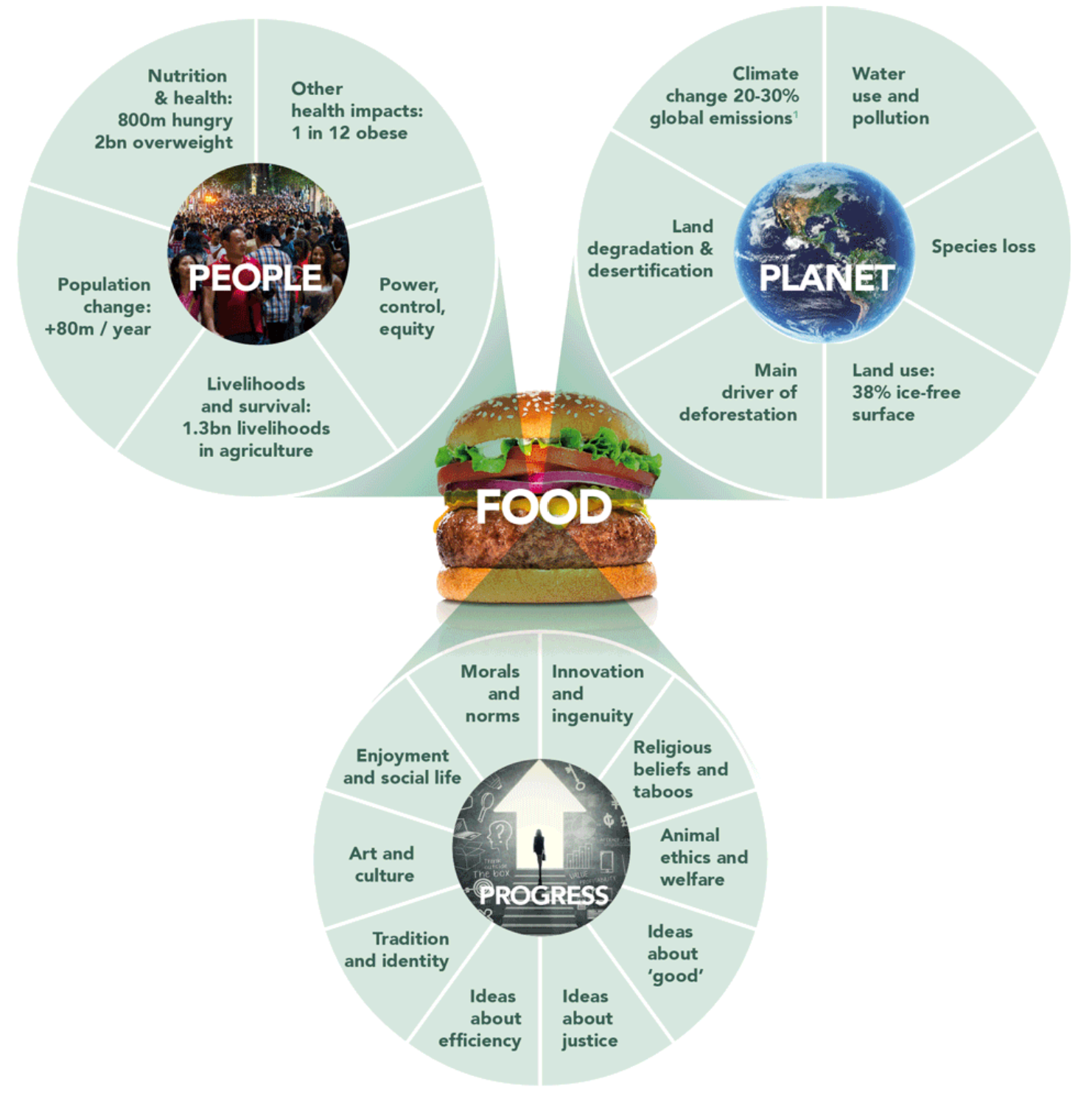 Figure 6: Connection between food systems and other issues and concerns