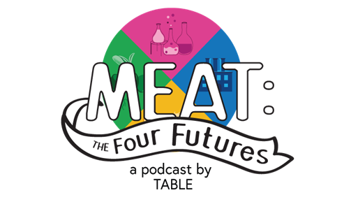 Logo for the Meat: the four futures podcast