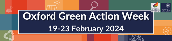 The banner for Oxford Green Action Week, 19-23 February 2024