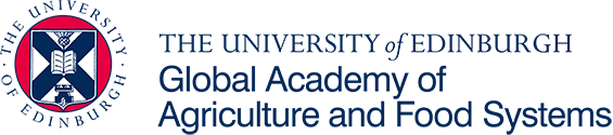 The logo for the Global Academy of Agriculture and Food Systems at the University of Edinburgh.