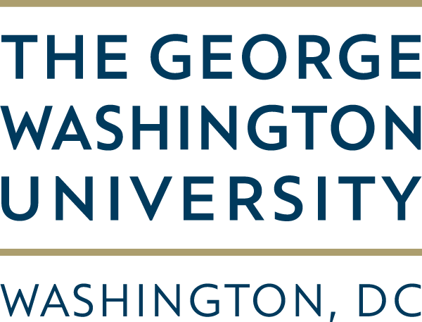 The logo for the George Washington University in Washington, DC