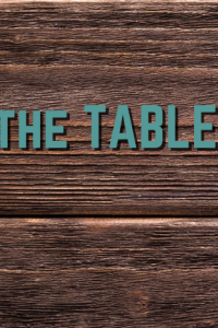 Banner for the "Setting the table for COP27" event series with images of cows in fields in a film strip on a wooden table background.