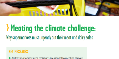 Meating the climate challenge: Why supermarkets must urgently cut their meat and dairy sales