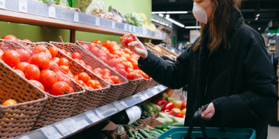 Image: Anna Shvets, Woman in face mask shopping, Pexels, Pexels Licence