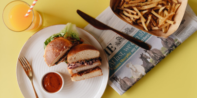 Image: alleksana, Burger on white ceramic plate, Pexels, Pexels Licence