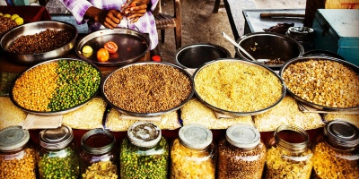 Photo of a food stand with different food in glass jars. Credit: NEOSiAM 2024 via pexels. 