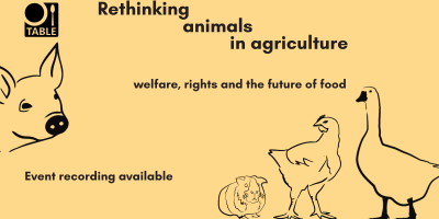 Rethinking animals in agriculture recording now available