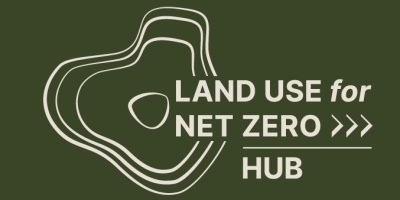 The logo for the Land Use for Net Zero Hub