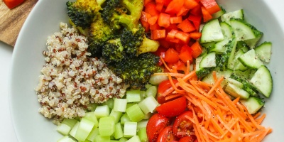 A plate with lots of vegetables. Credit: Polina Tankilevitch via Pexels