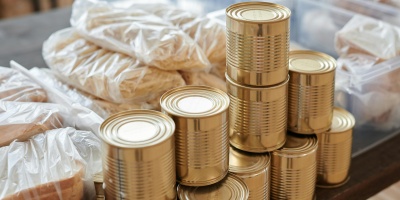 Food bank and cans: Credit: Julia M Cameron via Pexels