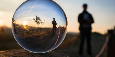 Picture of a bubble and reflection. Credit: Pixabay