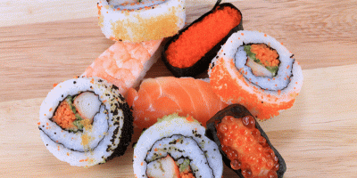 Image: GoodFreePhotos, Set of sushi, CC0 Public Domain