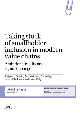 Taking stock of smallholder inclusion in modern value chains