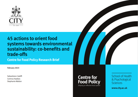 45 actions to orient food systems towards environmental sustainability: co-benefits and trade-offs