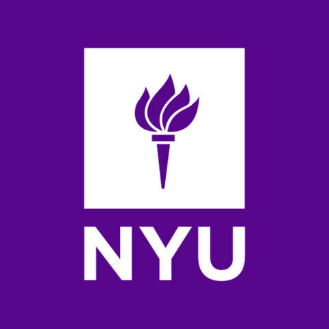 The logo for NYU New York University