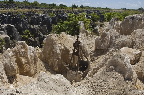 Image: Lorrie Graham/AusAID, The site of secondary mining of Phosphate rock in Nauru, 2007, Wikimedia Commons, Creative Commons Attribution 2.0 Generic