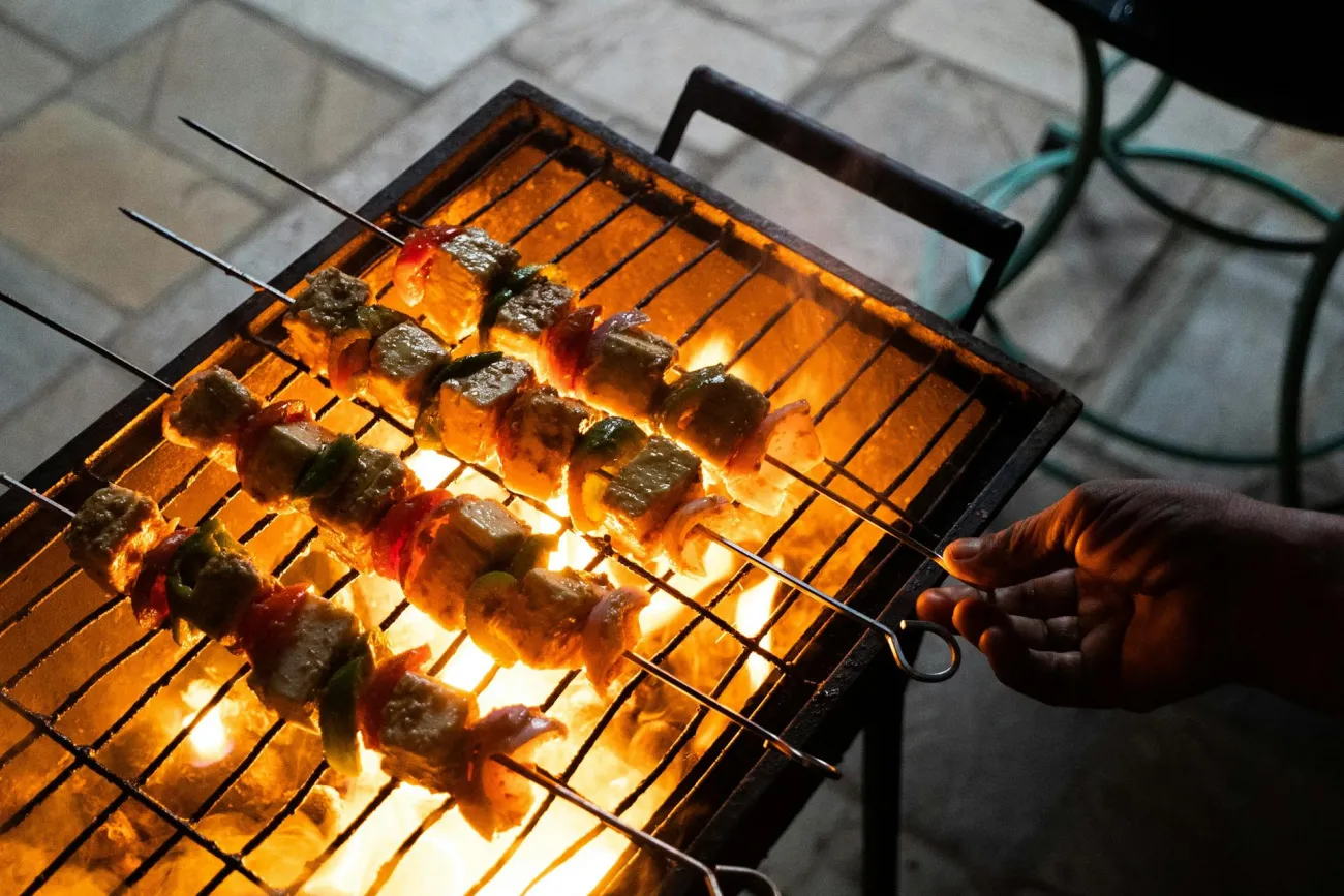 Skewers on bbq. Credit: eSewa Hotels via Pexels