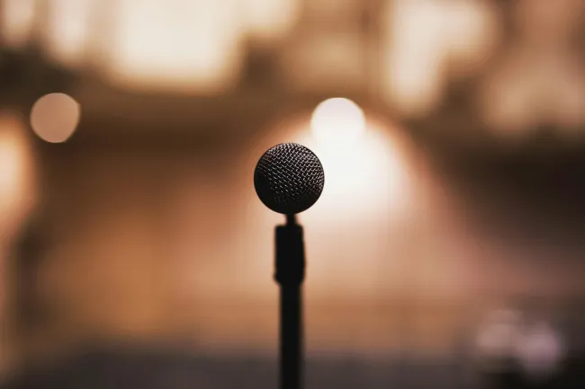 microphone. Credit Freestocks via Pexels.
