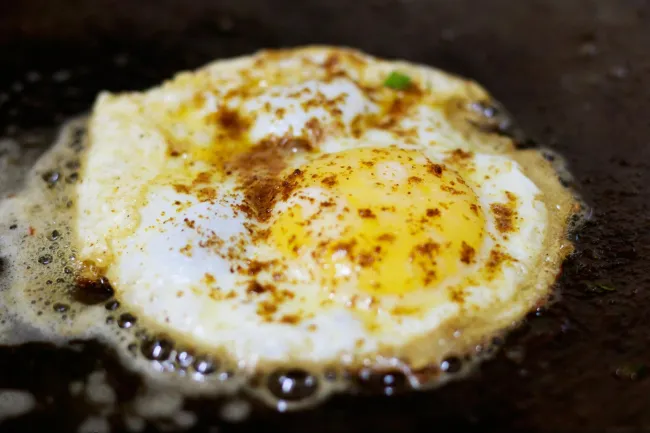 Image: Megha Mangal, Fried egg with seasonings, Pexels, Pexels Licence Image: Megha Mangal, Fried egg with seasonings, Pexels, Pexels Licence