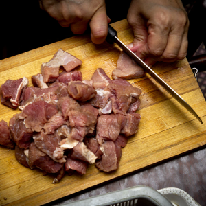 Image: Usman Yousaf, Sliced meat on brown wooden chopping board, Unsplash, Unsplash Licence