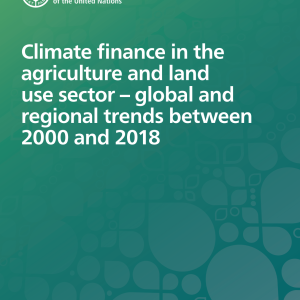 Climate finance in the agriculture and land use sector