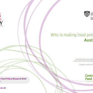 Who is making food policy in Australia?