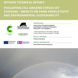 Image: Front cover with an image of a rainbow in a pasture.