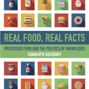 cover page of Real food, real facts with cartoon images of food in little squares. 