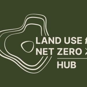 The logo for the Land Use for Net Zero Hub