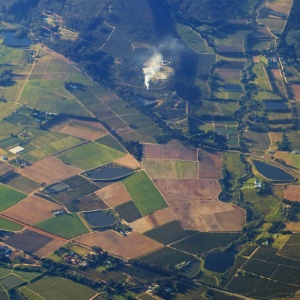 Aerial shot of field. Credit: Magda Ehlers via Pexels. 