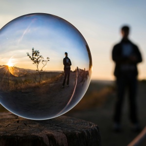 Picture of a bubble and reflection. Credit: Pixabay