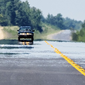 Image: Arkansas Highways, I-530 mirage, Flickr, Creative Commons Attribution-NoDerivs 2.0 Generic