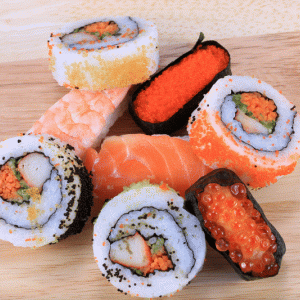 Image: GoodFreePhotos, Set of sushi, CC0 Public Domain